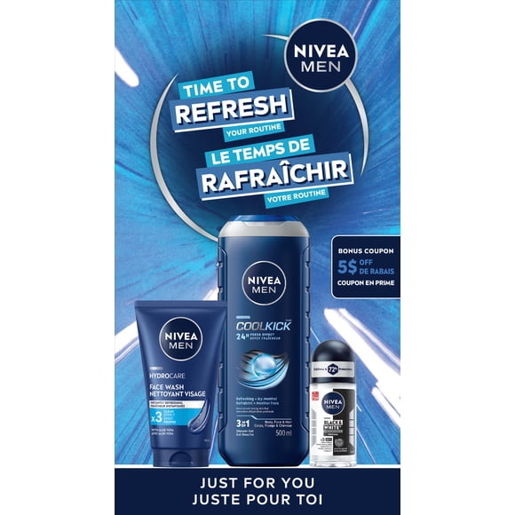NIVEA MEN Holiday Gift Set, 3-Piece Skincare Set