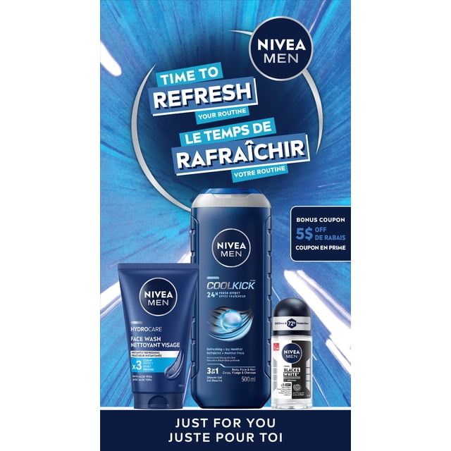 NIVEA MEN Holiday Gift Set, 3-Piece Skincare Set