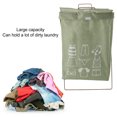 thumbnail image 4 of Large Capacity Foldable Laundry Basket, Cotton Linen Fabric, Iron Frame, Multipurpose Use, Waterproof for Bathroom and Bedrooms, 4 of 7