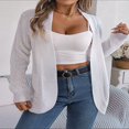 thumbnail image 4 of MesaSe Womens Open Front Knit Cardigan Long Sleeve Solid Color Pocket Sweater Loose Fall Tops S, 4 of 7