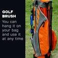 thumbnail image 4 of QualitChoice Brosse de Nettoyage Double Face pour Club de Golf, Outil Réutilisable d'Entretien des Taches avec Rainure, Accessoires d'Entraînement Extérieurs, Rouge, 1 Ensemble, 4 of 6