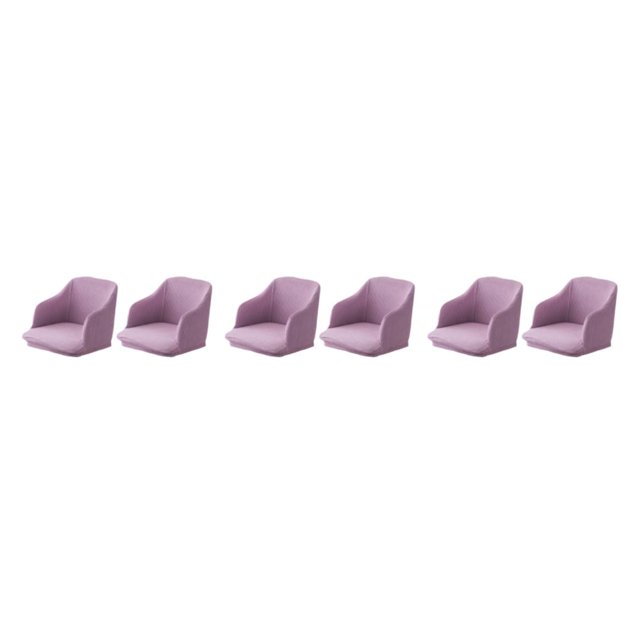Transemion 2x Quick Installation And Easy Care Stretchy Chair Covers For Maintenance High Elastic Full light purple 3Set