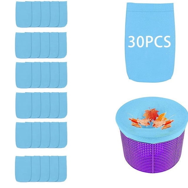 Dvkptbk Pool Skimmer Filter Socks For Above Ground And Inground Pool Skimmer Basketnets Ultra Fine Mesh Screen Socks For Pool Skimmer Basket Blue