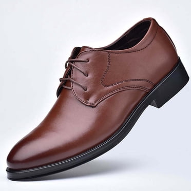 LSLJS Chaussures en Cuir pour Hommes, Chaussures Décontractées à Bout Pointu Confortables en Cuir pour Hommes Chaussures Décontractées