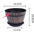 thumbnail image 3 of Pot de Fleurs en Baril de Whisky en Résine, Jardinière Ronde pour Intérieur et Extérieur, Jardin, Cour, Patio, 3 of 5