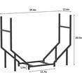 thumbnail image 2 of Support de Bois FT pour Foyer, Supports de Bois, Rangement en Bois, Support à Bûches en Métal Robuste, Extérieur Intérieur, Support de Bûches de Feu Ajustable, 2 of 8