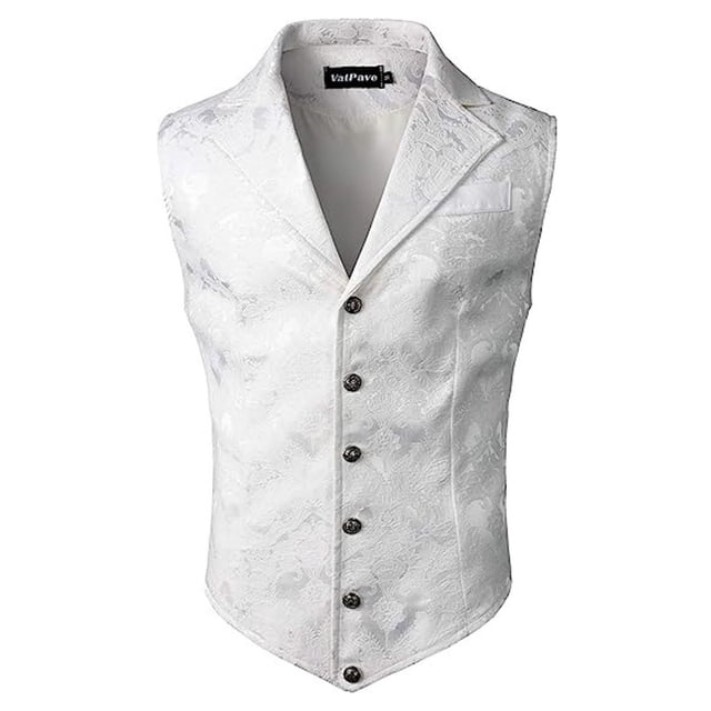 Gilet de Costume Sans Manches Style Cour pour Hommes, Veste de Mode pour Tenue Formelle et Décontractée