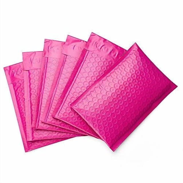 ProLine #000 Enveloppes d'Expédition Rembourrées Auto-Scellantes en Polyuréthane Rose 4 X 8 Pouces (1000)