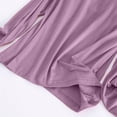 thumbnail image 4 of AherBiu Hauts Grande Taille pour Femmes Automne Manches Longues Haut de Pyjama Doux avec Soutien-Gorge Intégré Col Ras du Cou T-Shirts de Pyjama Confortables, 4 of 7