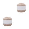 thumbnail image 1 of bedienty Knitting Thread Cotton Crochet Yarn Embroidery Clothes Sweater Weave Line DIY light brown 2Set, 1 of 6