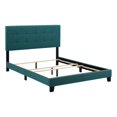 thumbnail image 2 of Modway Amira Full Modern Upholstered Polyester Fabric Bed in Teal Blue, 2 of 8