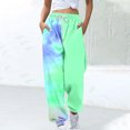 thumbnail image 1 of TIMIFIS Sweatpants Women High Waisted Baggy Sweatpants Fall Casual Gradient Printed Drawstring Jogger Pants with Pocket, 1 of 5