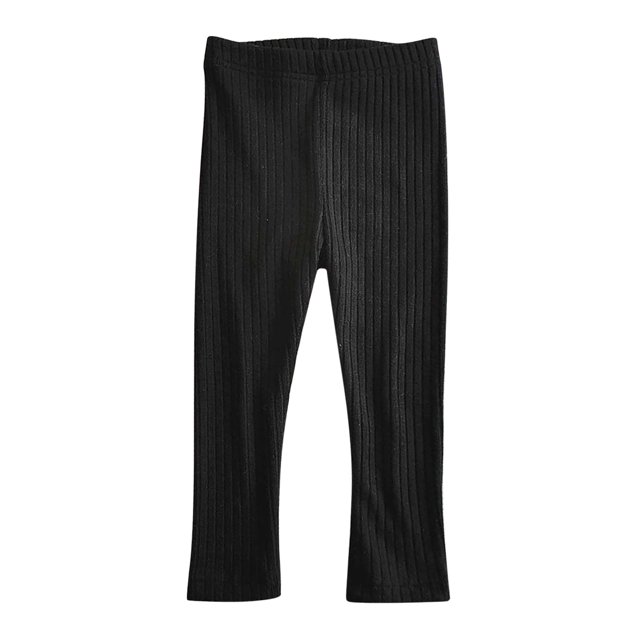 cfhntfmh Baby Girls Leggings Soft Ribbed High Elastic Waisted Solid Color Leggings Todder Infant Fall Winter Clothes