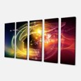 thumbnail image 2 of Art Mural Fractal Tête Humaine Illuminant - Impression sur Toile Abstraite, 2 of 3