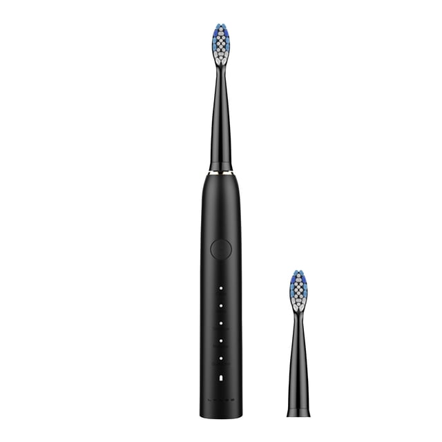 EGNMCR Electric Toothbrush With 2 Brush Heads , 5 Modes Electric Toothbrush For Adults , Travel Rechargeable Power Toothbrush With Timer Electric toothbrush