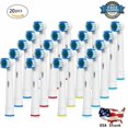 thumbnail image 4 of 20 Pcs Têtes de Brosse à Dents de Rechange Brosse Électrique Compatibles avec les Modèles Oral B Braun Power Triumph Nettoyage de Précision, 4 of 5