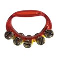 thumbnail image 1 of Hand Bell Musical Tambourine Mini Percussion Tambourines for Kindergarten Red, 1 of 8