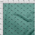 thumbnail image 2 of oneOone Silk Tabby Fabric Line & Floral Block Print Fabric By Yard 42 Inch Wide, 2 of 4