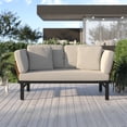 thumbnail image 2 of HOMETRENDS Sienna Adjustable Steel Outdoor Daybed with Cushions, White, 2 of 11