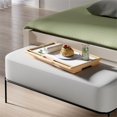 thumbnail image 3 of Arlo Plateau-déjeuner avec Dessus Rabattable et Support pour Téléphone, Fini Naturel et Blanc, 3 of 11