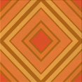 thumbnail image 1 of Ahgly Company Tapis de Zone Carré Lavable en Machine Orange Rouge Orange, 6 Pieds Carré, 1 of 7