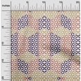 thumbnail image 2 of oneOone Silk Tabby Purple Fabric Geometrical Fabric For Sewing Printed Craft Fabric By The Yard 42 Inch Wide, 2 of 4