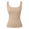 thumbnail image 4 of Women's Sleeveless Layering Tank Top for Everyday Wear Casual Summer Basic Stretch Fit Inner Layering, 4 of 5