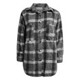 thumbnail image 4 of CEHVOM Mode Femme Manches Longues Ouvert devant Ample Manteau Imprimé Blouse Liquidation, 4 of 5