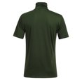 thumbnail image 4 of Birdeem Hommes Décontracté Printemps Été Uni Col Montant pour Amincissant Manches Courtes Col Roulé Hauts Blouse Chemises, 4 of 7
