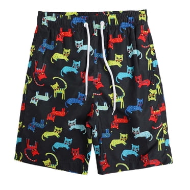 gdxvjhbj Maillots de Bain pour Garçons Maillots de Bain pour Garçons avec Doublure de Compression Boxeurs pour Enfants Maillot de Bain Shorts de Natation Séchage Rapide 5T 6T (Multicolore,5-6 Ans)