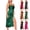Style1-Green dresses for women, variant on Mceream Women's Spaghetti Strap Midi Satin Silk Dresses Slip Cowl Neck Side High Slit Dress Party Cocktail Clothes Maxi Cocktail Wedding Guest Dress Black XL