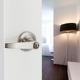thumbnail image 4 of of Lever Keyed Entry Door Lever Handle Lock Universal Door Knob Hardware Nickel Brushed Color (MRCA), 4 of 5