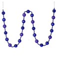 thumbnail image 1 of Vickerman M183566 6 ft. Purple Stripe Ball Garland, 1 of 1