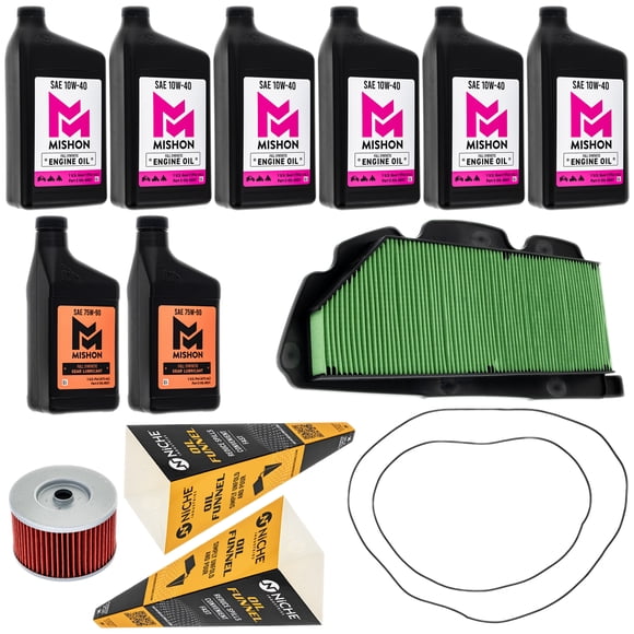 MISHON Full Service Oil Change Kit for Honda Pioneer 1000 SXS10M 2017-2018 MK1014684