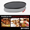 thumbnail image 4 of Swissmar 8-Person Raclette Party Grill with Reversible Cast Aluminum Non-Stick Grill Plate & Black Base - Electric Indoor Grill for Versatile Cooking - Includes Raclette Dishes & Spatulas, 4 of 6