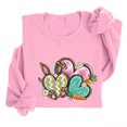 thumbnail image 1 of EGNMCR Easter T-Shirts Imprimés pour Femmes T-Shirts Graphiques pour Femmes Chemises pour Femmes T-Shirts à Col Rond pour Femmes Haut à Manches Longues Imprimé Easter Chandails T-Shirts pour Femmes, 1 of 5