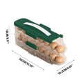 thumbnail image 2 of Egg Storage Box for Refrigerator Door Rolling Rack with Adjustable Length 32 cm x 10.2 cm x 8.1 cm to 19.6 cm Plastic, 2 of 3