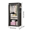 thumbnail image 3 of Feltree Easy Assembly Fabric Closet Organizer for Bedroom Storage, Multifunctional Wardrobe with Shelves and Drawers, Waterproof and Space Saving Design, 3 of 7