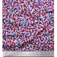 thumbnail image 1 of Soimoi Modal Satin Fabric Multicolor Camouflage Print Fabric by the Yard 42 Inch Wide, 1 of 3