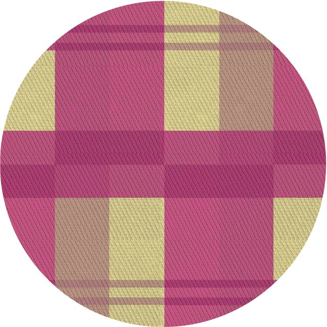 Ahgly Company Tapis Rond Lavable en Machine Intérieur Transitionnel Brun Sable Brun, 7 Pieds Rond