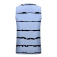 thumbnail image 3 of IROINID Hommes Chemises Sans Manches, Hommes Occasionnels Mode Gradation Impression à Rayures Pull Col Rond Débardeurs de Sport, 3 of 4