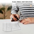 thumbnail image 4 of Nail Drill Bit Holder Nail Grinding Machine Organizer Drill Bits Display Storage Box, 4 of 8