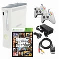 thumbnail image 1 of Microsoft Xbox 360 Console Original White with GTA V and Two Retrofam Controllers (Refurbished), 1 of 5