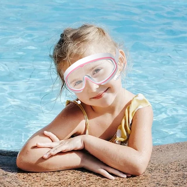 BKER Adult Swimming Goggles Large Frame Swimming Glasses Diving Goggles Water Drop Swimming Cap Set And Fog Goggles