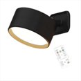 thumbnail image 1 of Rechargeable Magnetic LED Wall Light 360° Rotation Touch Remote Control Cabinet Spotlight for Home & Office Black,1 x Wall lamp 1 x Remote control,Black, 1 of 10