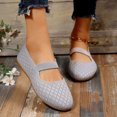 thumbnail image 4 of B91xZ Chaussures à Enfiler pour Femmes Chaussures Bateau de Marche Confortables à Enfiler, Gris 8.5, 4 of 5