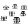 thumbnail image 1 of Yeacher 7Pcs Multiple Size Tap Hose Adapters Solid Brass Fit Removable Sink Aerators, 1 of 7