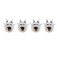 thumbnail image 4 of Wheel Valve Covers, Crown Shape Copper Core Wheel Stem Valve  Wearproof  For Cars Trucks Bicycles White, 4 of 8