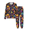 thumbnail image 3 of MKOSPLRT Filles Garçons Halloween Tenue d'Intérieur 2 Pcs 3-15a Enfants Pyjamas Citrouille Ensembles Chandails à Manches Longues Pantalons de Pyjama Amples Tenues d'Automne, 3 of 10