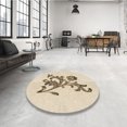 thumbnail image 4 of Ahgly Company Tapis Rectangulaire Lavable en Machine Intérieur Transitionnel Pérun Brun, 2 Pieds x 5 Pieds, 4 of 7